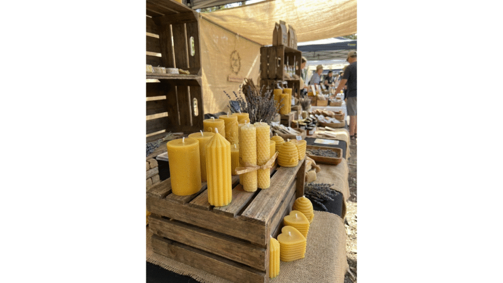 Beeswax Candle Handrolled Small 4 Pack
