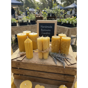 beeswax candle handrolled small 4 pack