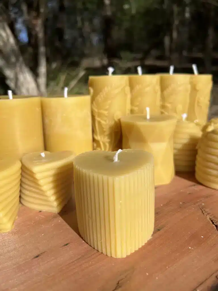 Beeswax Candle Large Heart