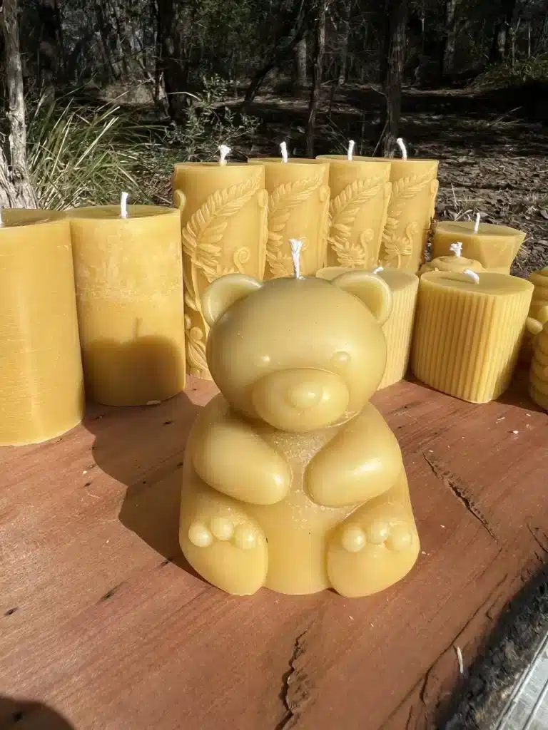 Beeswax Candle Large Bear