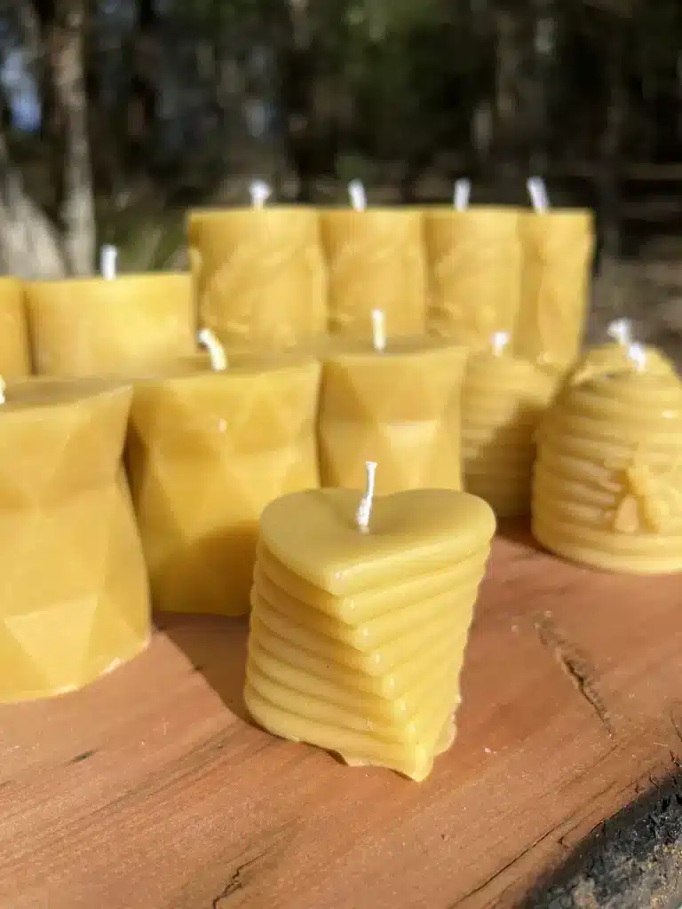 Beeswax Candle Small Heart