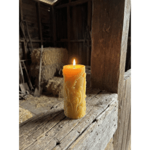 beeswax candle decrotive cylinder