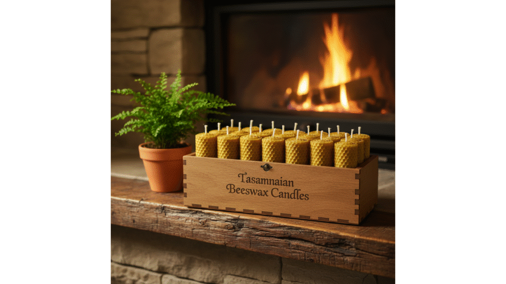 Beeswax Candle Handrolled Small