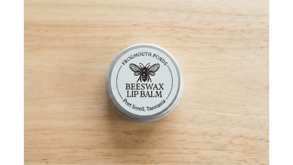 Natural Beeswax Lip Balm – Hand-Poured in Tasmania (12g Tin)