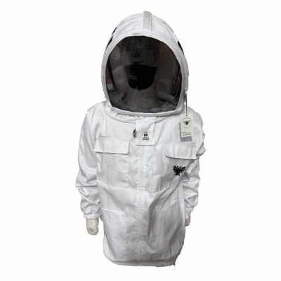 Frogmouth Ponds beekeeping suit displayed on a mannequin
