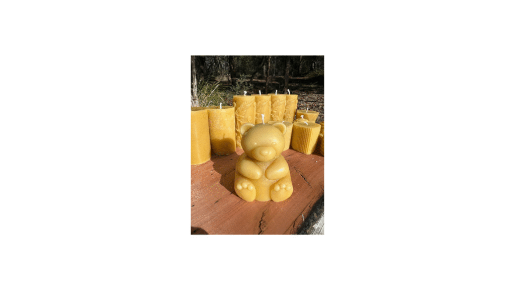 Beeswax Candle Large Bear