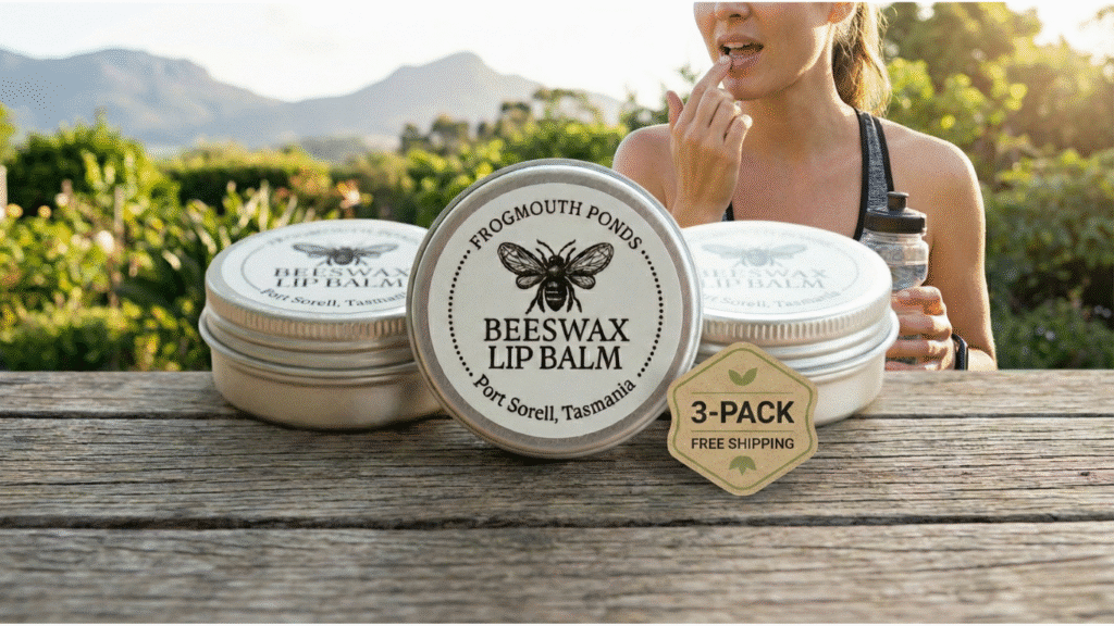Tasmanian Beeswax Lip Balm 3-Pack