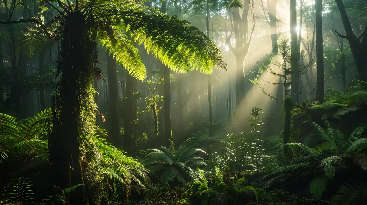 From the Apiary Beekeeper tending hives in ancient Tasmanian leatherwood rainforest Beekeeper tending hives in ancient Tasmanian leatherwood rainforest