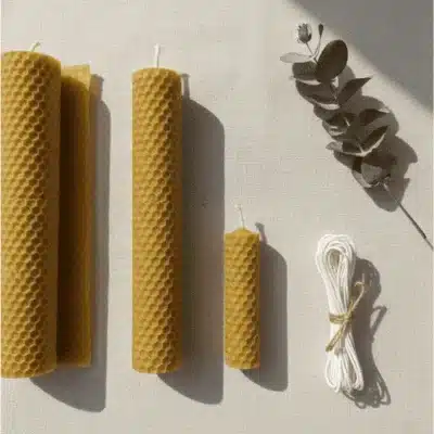 Beeswax Candle Handrolled Large