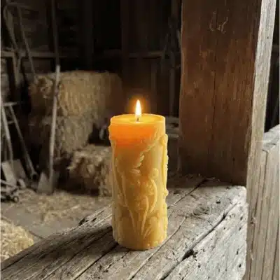 Beeswax Candle Decorative Cylinder