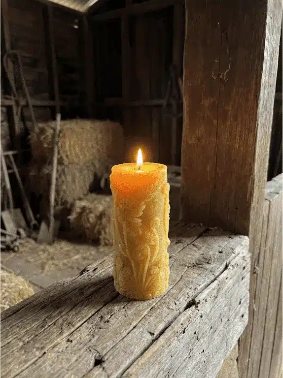 Beeswax Candle Decorative Cylinder