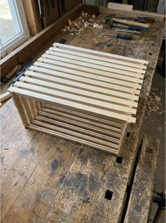 Hive Frame Deep, Assembled and Wired