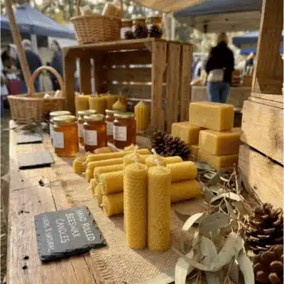 Beeswax Candle Handrolled Large 4 Pack