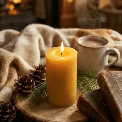 Beeswax Candle Large Cylinder