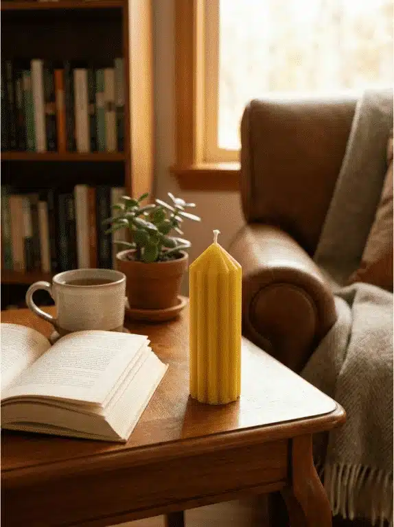 Beeswax Candle Pillar