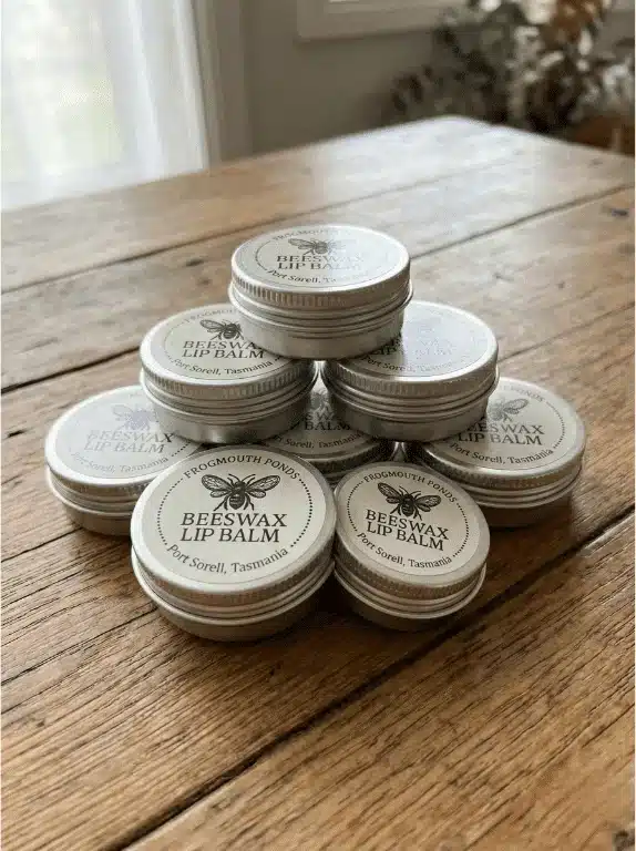 Natural Beeswax Lip Balm 10-Pack – Wholesale Refill (No Display Stand)