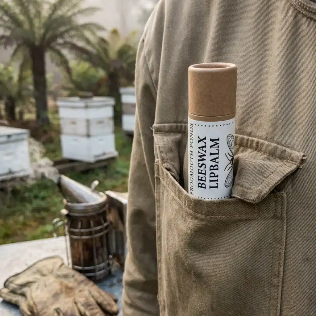 Natural Beeswax Lip Balm 3-Pack — Kraft Paper Tubes (3 × 11g)