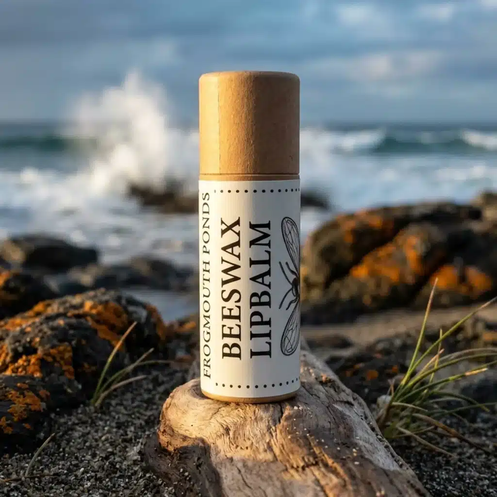 Natural Beeswax Lip Balm 3-Pack — Kraft Paper Tubes (3 × 11g)