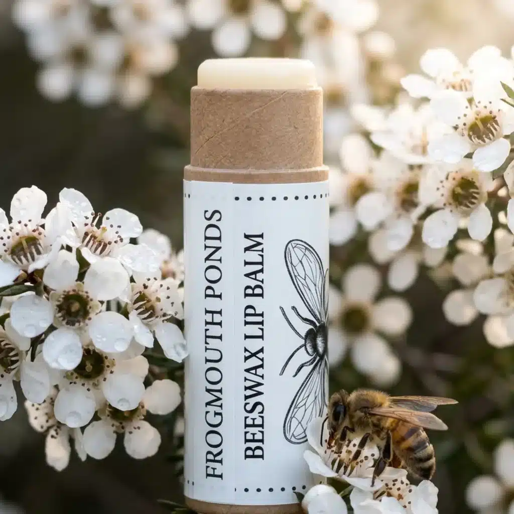 Natural Beeswax Lip Balm 3-Pack — Kraft Paper Tubes (3 × 11g)